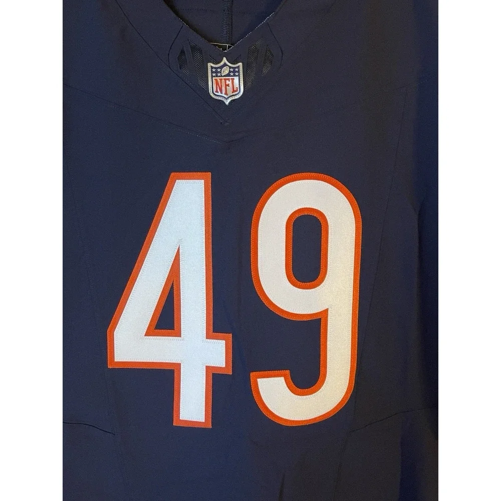 Men's 52 NWOT Chicago Bears Tremaine Edmunds #49 Nike Authentic Vapor Jersey
